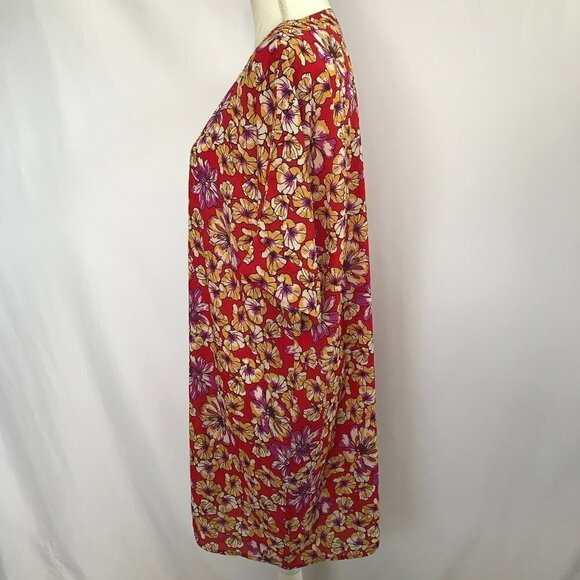 Jupee Red/Purple/Yellow Floral Covering. NWT - Picture 6 of 13